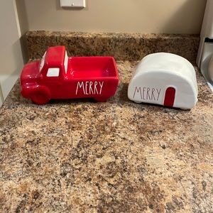Rae Dunn Merry Truck and trailer set